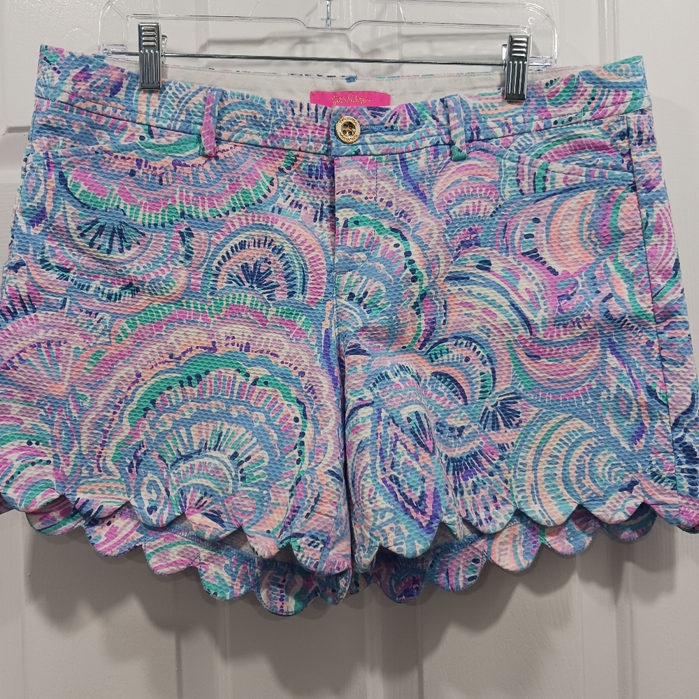 Lilly Pulitzer Happy As A Clam Buttercup Shorts 12